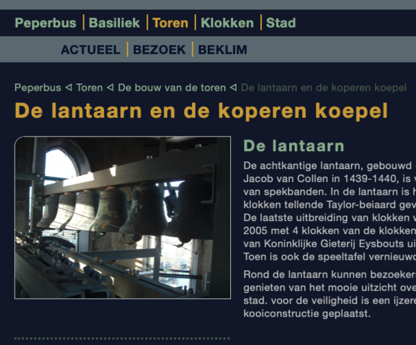 De kopregel die aangeeft waar je bent in de structuur van de website De kopregel die aangeeft waar je bent in de structuur van de website
