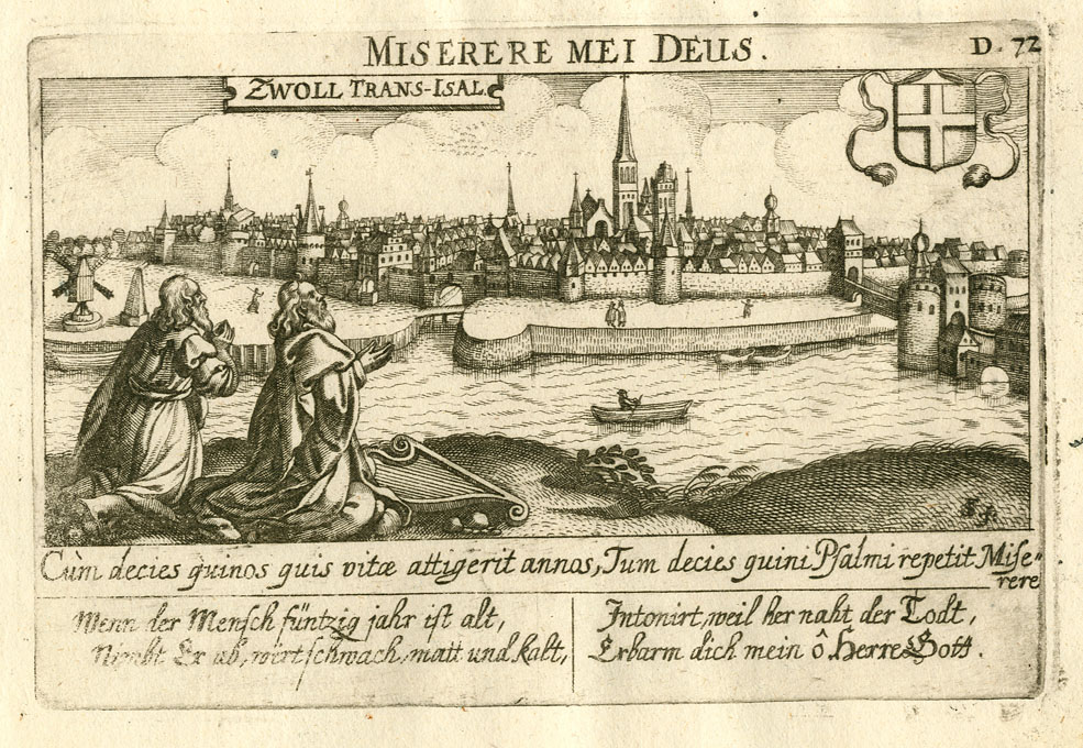 Kopergravure Zwoll, Trans-Isal 1637 Sebastian Furck uit Sicographia Cosmica Kopergravure Zwoll, Trans-Isal 1637 Sebastian Furck uit Sicographia Cosmica